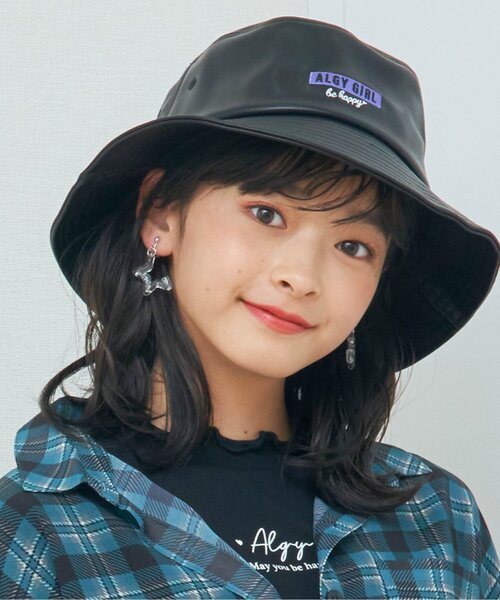 algy（アルジー）の「バケットハット（ハット・キッズ・ベージュ/ブラック/オフホワイト・MEDIUM/SMALL）」の3枚目の写真