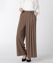 m.f.editorial | エムエフエディトリアルレディース/m.f.editorial：Women ストレッチ カットジョーゼット ワイドパンツ(その他パンツ)