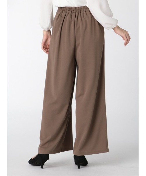 m.f.editorial（エムエフエディトリアル）の「エムエフエディトリアルレディース/m.f.editorial：Women ストレッチ カットジョーゼット ワイドパンツ（その他パンツ・レディース・ブラック/ブラウン/グリーン系その他・LARGE/MEDIUM）」の14枚目の写真