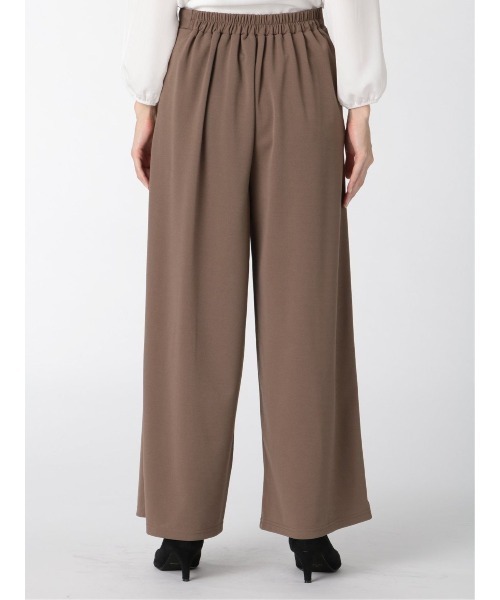 m.f.editorial（エムエフエディトリアル）の「エムエフエディトリアルレディース/m.f.editorial：Women ストレッチ カットジョーゼット ワイドパンツ（その他パンツ・レディース・ブラック/ブラウン/グリーン系その他・LARGE/MEDIUM）」の15枚目の写真