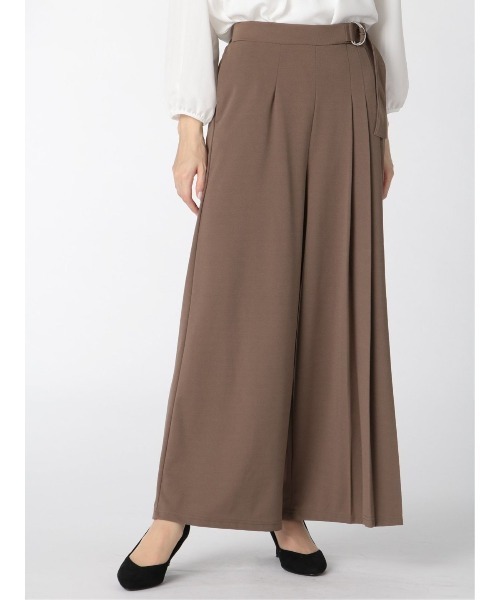 m.f.editorial（エムエフエディトリアル）の「エムエフエディトリアルレディース/m.f.editorial：Women ストレッチ カットジョーゼット ワイドパンツ（その他パンツ・レディース・ブラック/ブラウン/グリーン系その他・LARGE/MEDIUM）」の18枚目の写真