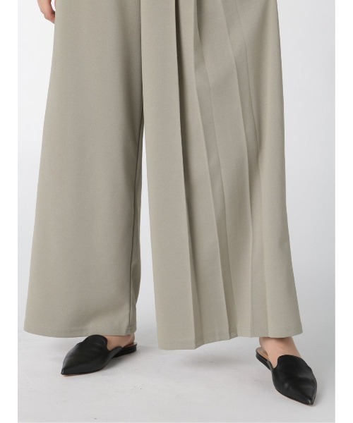 m.f.editorial（エムエフエディトリアル）の「エムエフエディトリアルレディース/m.f.editorial：Women ストレッチ カットジョーゼット ワイドパンツ（その他パンツ・レディース・ブラック/ブラウン/グリーン系その他・LARGE/MEDIUM）」の21枚目の写真