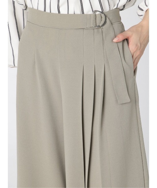 m.f.editorial（エムエフエディトリアル）の「エムエフエディトリアルレディース/m.f.editorial：Women ストレッチ カットジョーゼット ワイドパンツ（その他パンツ・レディース・ブラック/ブラウン/グリーン系その他・LARGE/MEDIUM）」の22枚目の写真