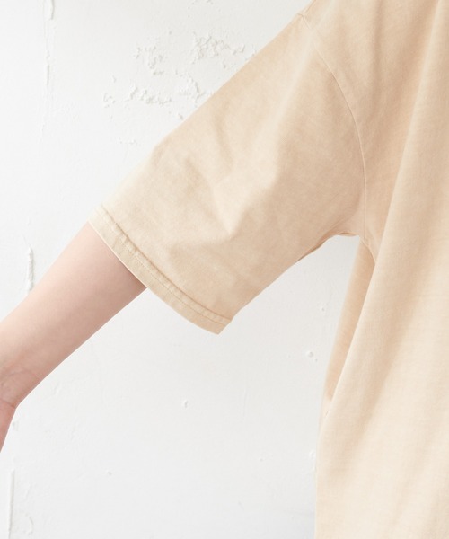 DISCOAT（ディスコート）の「【ARTEX/アルテックス】バックオープンチュニックロングTシャツ（Tシャツ/カットソー・レディース・ホワイト系その他/チャコールグレー・FREE）」の12枚目の写真