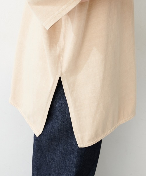 DISCOAT（ディスコート）の「【ARTEX/アルテックス】バックオープンチュニックロングTシャツ（Tシャツ/カットソー・レディース・ホワイト系その他/チャコールグレー・FREE）」の13枚目の写真