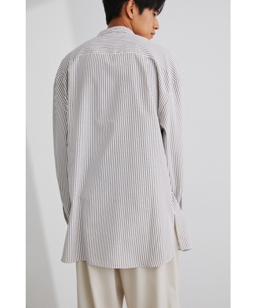 STYLEMIXER（スタイルミキサー）の「ストライプサファリシャツセット（その他トップス・メンズ・ベージュ/グレー・1/2/3）」の10枚目の写真