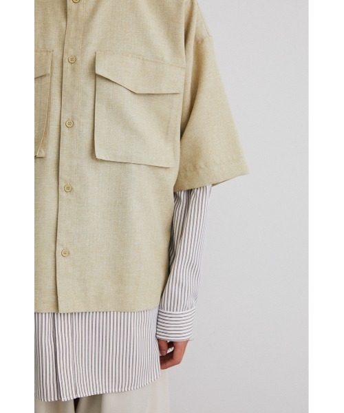 STYLEMIXER（スタイルミキサー）の「ストライプサファリシャツセット（その他トップス・メンズ・ベージュ/グレー・1/2/3）」の8枚目の写真