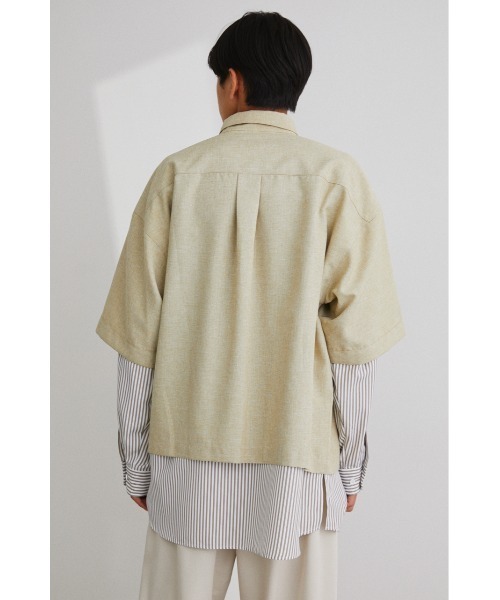 STYLEMIXER（スタイルミキサー）の「ストライプサファリシャツセット（その他トップス・メンズ・ベージュ/グレー・1/2/3）」の6枚目の写真