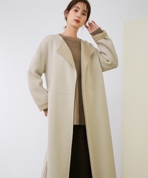 ROPE' | 【一部WEB限定】【シリーズ】リバーショートビーバーノーカラーコート（リバーシブル）(チェスターコート)