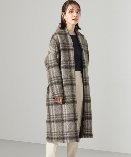 SHARE PARK（シェアパーク）の「〈MAPEL〉イタリアンエアリーロングカーデ（カーディガン/ボレロ・レディース・ライトグレー系3/ベージュ系4/ライトグレー系4/ベージュ系3・1）」の4枚目の写真