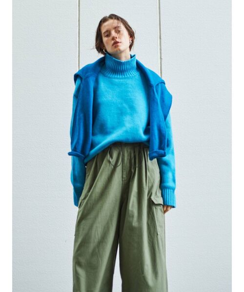 Ungrid(アングリッド)の「ハイネックボリュームカラーニット(ニット/セーター・レディース・ブラック/ブルー/グリーン系その他/ライトピンク・FREE)」の7枚目の写真