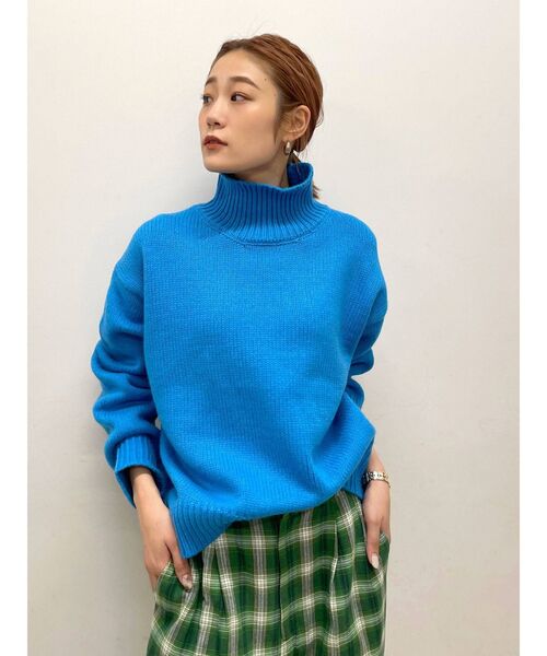 Ungrid(アングリッド)の「ハイネックボリュームカラーニット(ニット/セーター・レディース・ブラック/ブルー/グリーン系その他/ライトピンク・FREE)」の9枚目の写真