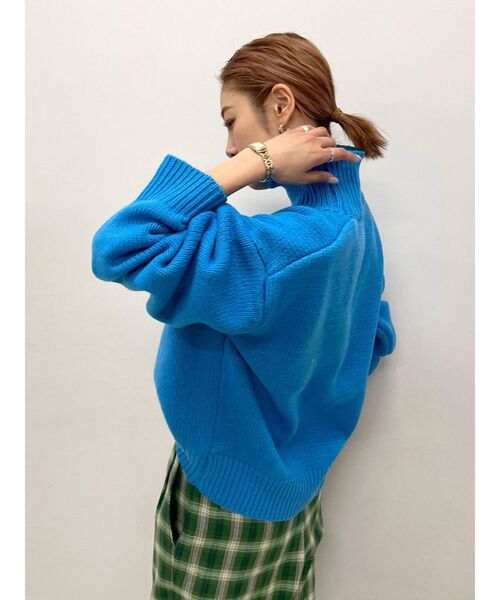 Ungrid(アングリッド)の「ハイネックボリュームカラーニット(ニット/セーター・レディース・ブラック/ブルー/グリーン系その他/ライトピンク・FREE)」の11枚目の写真