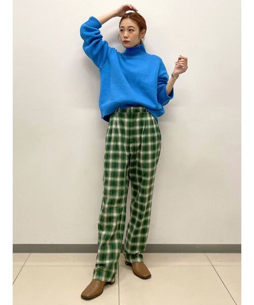 Ungrid(アングリッド)の「ハイネックボリュームカラーニット(ニット/セーター・レディース・ブラック/ブルー/グリーン系その他/ライトピンク・FREE)」の6枚目の写真