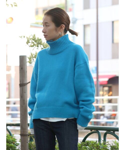 Ungrid(アングリッド)の「ハイネックボリュームカラーニット(ニット/セーター・レディース・ブラック/ブルー/グリーン系その他/ライトピンク・FREE)」の12枚目の写真