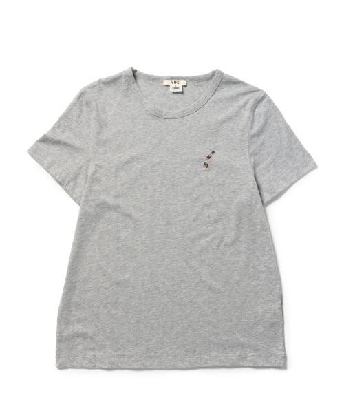 Ray BEAMS（レイビームス）の「YMC / BEE刺繍 Tシャツ（Tシャツ/カットソー・レディース・グレー・SMALL）」の7枚目の写真