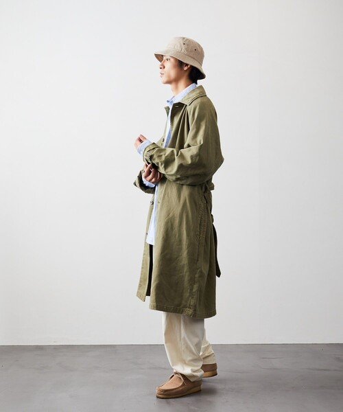 FREAK'S STORE(フリークスストア)の「FREAK'S STORE/フリークスストア モーターサイクルコート/FREAK'SSTORE/フリークスストア(ステンカラーコート・メンズ・ブラック/オリーブ・MEDIUM/LARGE)」の5枚目の写真