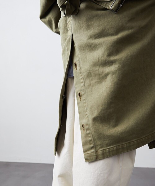 FREAK'S STORE(フリークスストア)の「FREAK'S STORE/フリークスストア モーターサイクルコート/FREAK'SSTORE/フリークスストア(ステンカラーコート・メンズ・ブラック/オリーブ・MEDIUM/LARGE)」の11枚目の写真