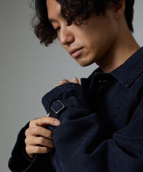 FREAK'S STORE(フリークスストア)の「FREAK'S STORE/フリークスストア モーターサイクルコート/FREAK'SSTORE/フリークスストア(ステンカラーコート・メンズ・ブラック/オリーブ・MEDIUM/LARGE)」の21枚目の写真