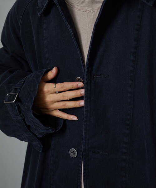 FREAK'S STORE(フリークスストア)の「FREAK'S STORE/フリークスストア モーターサイクルコート/FREAK'SSTORE/フリークスストア(ステンカラーコート・メンズ・ブラック/オリーブ・MEDIUM/LARGE)」の22枚目の写真