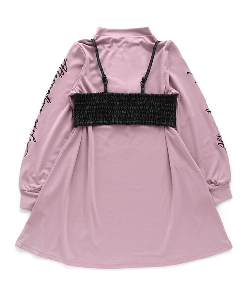 algy（アルジー）の「フェイクレザービスチェ＆ワンピセット（ワンピース・キッズ・ブラック/ベージュ/ピンク・SMALL/MEDIUM/X-SMALL/XX-SMALL/XXX-SMALL）」の22枚目の写真