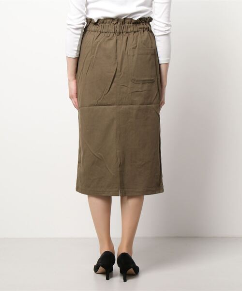 ehka sopo（エヘカソポ）の「ウエストフリルタイトスカート（スカート・レディース・ベージュ/カーキ/ミント・ﾌﾘ-）」の5枚目の写真