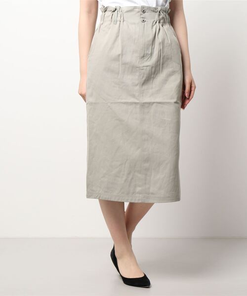 ehka sopo（エヘカソポ）の「ウエストフリルタイトスカート（スカート・レディース・ベージュ/カーキ/ミント・ﾌﾘ-）」の8枚目の写真