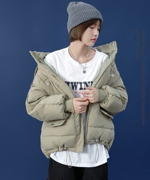 セール】☆ ＜2021秋冬新作＞ ビッグシルエット フード ダウン
