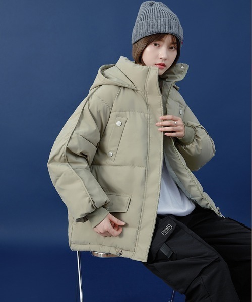 セール】☆ ＜2021秋冬新作＞ ビッグシルエット フード ダウン