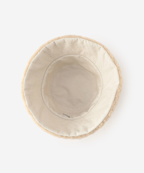 ORCIVAL（オーシバル）の「ORCIVAL | ウールボア リバーシブルバケットハット（ハット・レディース・ベージュ/チャコール・FREE）」の4枚目の写真