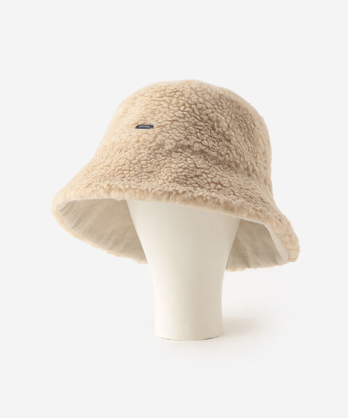 ORCIVAL（オーシバル）の「ORCIVAL | ウールボア リバーシブルバケットハット（ハット・レディース・ベージュ/チャコール・FREE）」の5枚目の写真