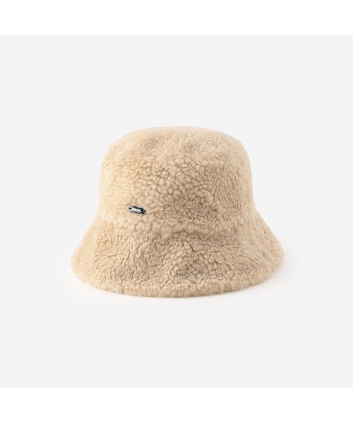 ORCIVAL（オーシバル）の「ORCIVAL | ウールボア リバーシブルバケットハット（ハット・レディース・ベージュ/チャコール・FREE）」の2枚目の写真