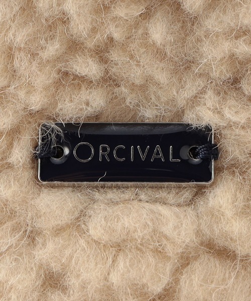 ORCIVAL（オーシバル）の「ORCIVAL | ウールボア リバーシブルバケットハット（ハット・レディース・ベージュ/チャコール・FREE）」の14枚目の写真