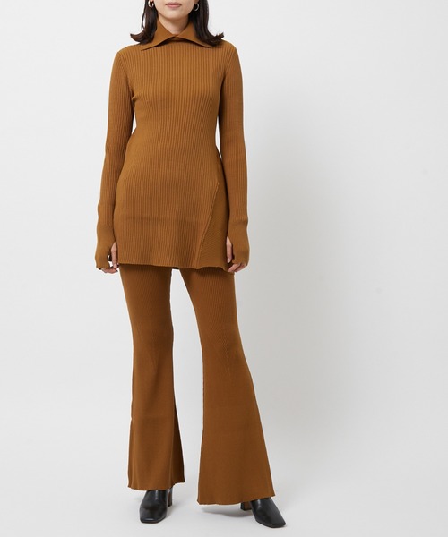 venit(ヴェニット)の「【VENIT】STRETCH RIB PANTS(その他パンツ・レディース・ブラック/ブラウン・38)」の10枚目の写真