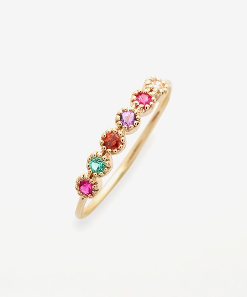 BLOOM（ブルーム）の「K10 イエローゴールド 天然石 リング BLOOM 