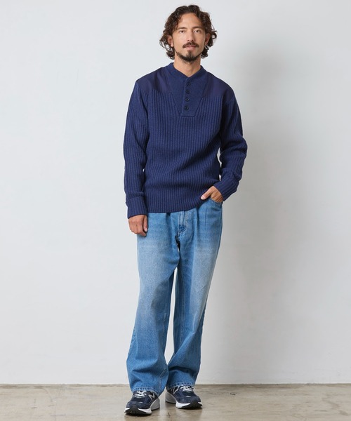 コマンド・セーター、ヘンリー 米国フィット・レギュラー（ニット