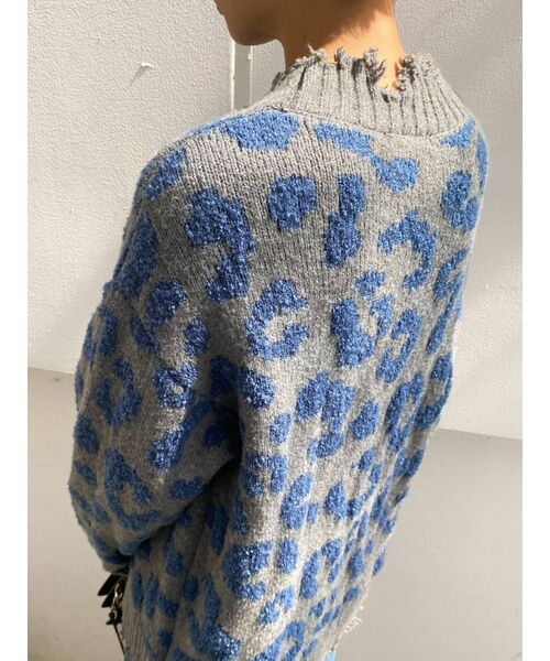 EMODA(エモダ)の「レオパードジャガードニット(ニット/セーター・レディース・ブラック/ブラウン/グレー・FREE)」の10枚目の写真