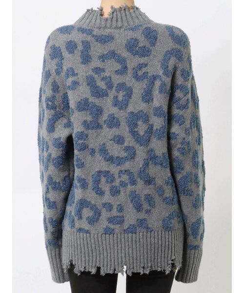 EMODA(エモダ)の「レオパードジャガードニット(ニット/セーター・レディース・ブラック/ブラウン/グレー・FREE)」の14枚目の写真