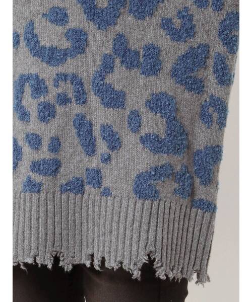 EMODA(エモダ)の「レオパードジャガードニット(ニット/セーター・レディース・ブラック/ブラウン/グレー・FREE)」の17枚目の写真