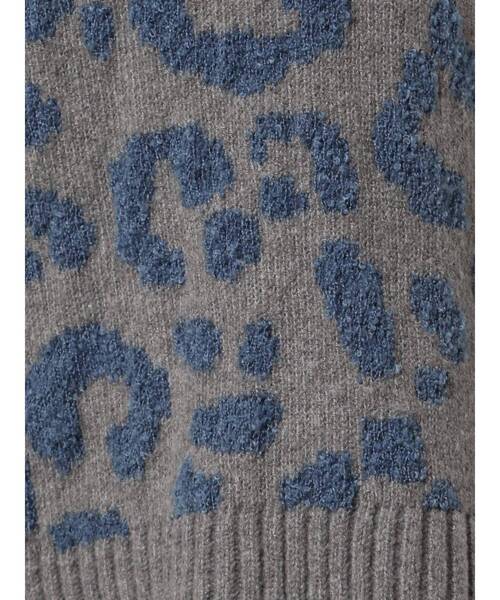 EMODA(エモダ)の「レオパードジャガードニット(ニット/セーター・レディース・ブラック/ブラウン/グレー・FREE)」の21枚目の写真