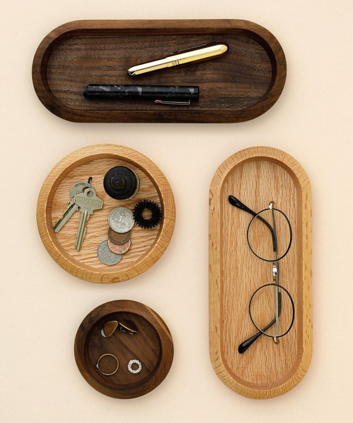 fur. ファー ウッドトレイ トレー サークル 木製（収納グッズ）｜fur