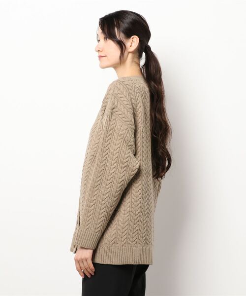 OUTERSUNSET（アウターサンセット）の「斜め button cardigan