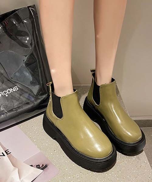 SVEC（シュベック）の「ボリュームソール サイドゴア ブーツ（ブーツ