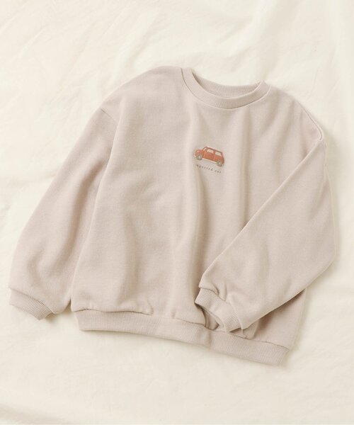 apres les cours(アプレレクール)の「【HAPPY PRICE】8柄モチーフトレーナー(スウェット・キッズ・ベージュ/ブルー/ピンク/アイボリー/イエロー/オレンジ/ラベンダー/グリーン・90/110/100/130/120/80/140)」の1枚目の写真