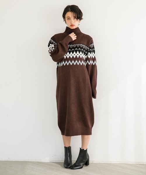 フェアアイル柄ワンピース ワンピース Koe コエ のファッション通販 Zozotown