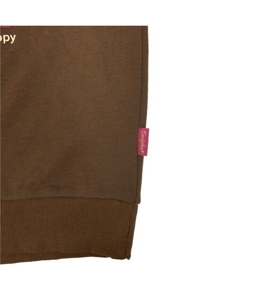 Candychuu（キャンディチュウ）の「起毛転写トレーナー（Tシャツ/カットソー・キッズ・ブラウン/オフホワイト・SS/S/M/XXS）」の6枚目の写真