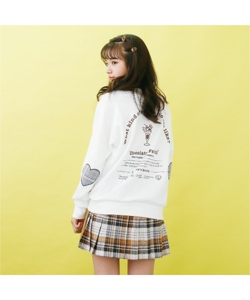 Candychuu（キャンディチュウ）の「起毛転写トレーナー（Tシャツ/カットソー・キッズ・ブラウン/オフホワイト・SS/S/M/XXS）」の14枚目の写真
