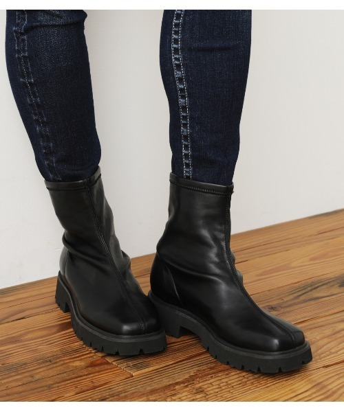 RODEO CROWNS WIDE BOWL（ロデオクラウンズワイドボウル）の「フォーレザースクエアブーツ（ブーツ・レディース・ブラック/ブラウン・MEDIUM/LL/LARGE）」の11枚目の写真