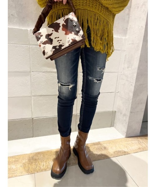 RODEO CROWNS WIDE BOWL（ロデオクラウンズワイドボウル）の「フォーレザースクエアブーツ（ブーツ・レディース・ブラック/ブラウン・MEDIUM/LL/LARGE）」の22枚目の写真