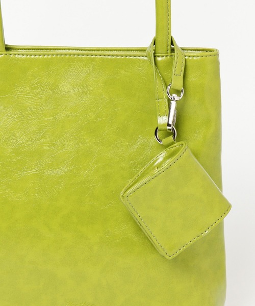 Heather（ヘザー）の「ミニケース付きPUトート　261070（トートバッグ・レディース・ブラック/グリーン/アイボリー・ONE SIZE）」の12枚目の写真